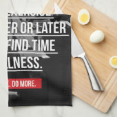 Oefening - Workout Motivatie Theedoek (Quarter Fold)