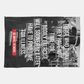 Oefening - Workout Motivatie Theedoek (Horizontaal)