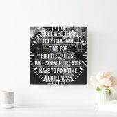 Oefening - Workout Motivatie Vierkante Klok (Huis)