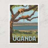 Oeganda Afrika Vintage Reizen  Briefkaart (Voorkant)