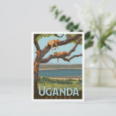 Oeganda Afrika Vintage Reizen  Briefkaart (Staand voorkant)