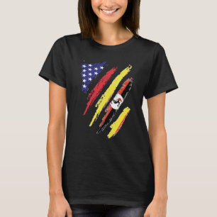 Oeganda-Amerikaanse Groene Vlag VS Patriot Heritag T-shirt
