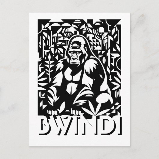 Oeganda Bwindi ondoordringbaar nationaal park Briefkaart (Voorkant)