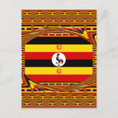 Oeganda de Parel van Afrika Art Print Briefkaart (Voorkant)