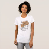 Oeganda Elephant kaart overzicht T-shirt (Voorkant volledig)