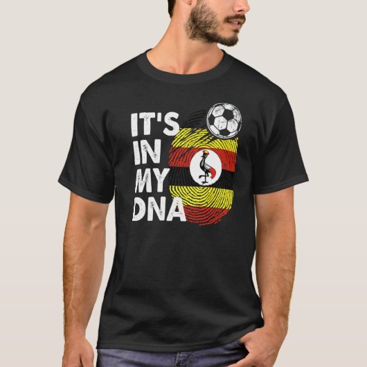 Oeganda in mijn Dna Ugandese vlagteam Uganda T-shirt (Voorkant)