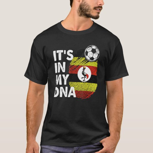 Oeganda in mijn Dna Ugandese vlagteam Uganda T-shirt (Voorkant)