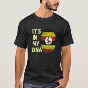 Oeganda in mijn Dna Ugandese vlagteam Uganda T-shirt