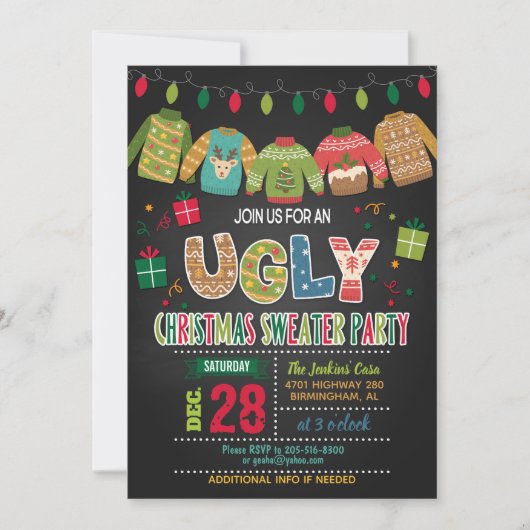 Oeganda kerstfeestelijke uitnodiging (Voorkant)