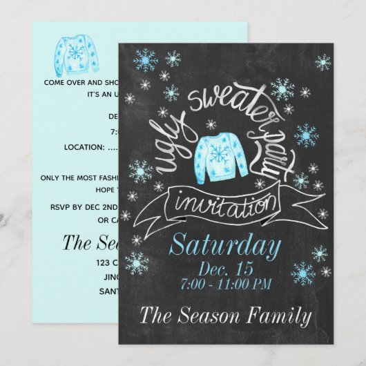 Oeganda kerstfeestelijke uitnodiging (Voorkant / Achterkant)