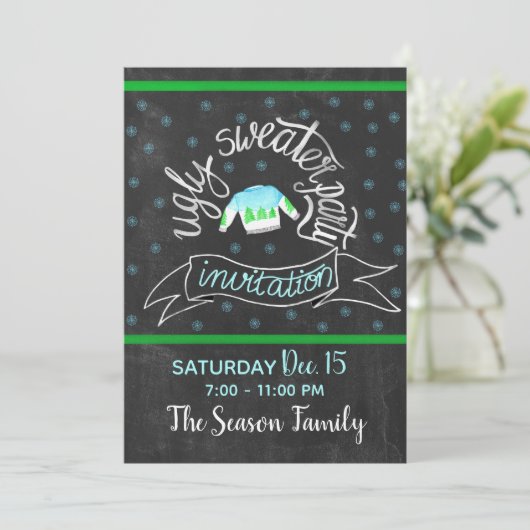 Oeganda kerstfeestelijke uitnodiging (Staand voorkant)