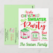 Oeganda kerstfeestelijke uitnodiging (Voorkant / Achterkant)