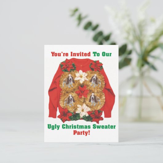 Oeganda kerstfeestelijke uitnodiging (Staand voorkant)