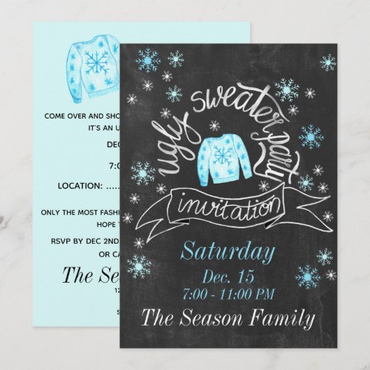 Oeganda kerstfeestelijke uitnodiging (Voorkant / Achterkant)