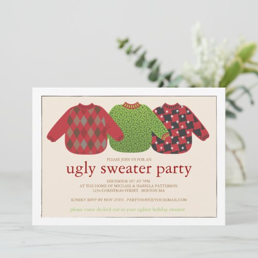 Oeganda kerstfeestelijke uitnodiging (Staand voorkant)