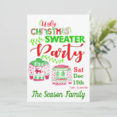 Oeganda kerstfeestelijke uitnodiging (Staand voorkant)