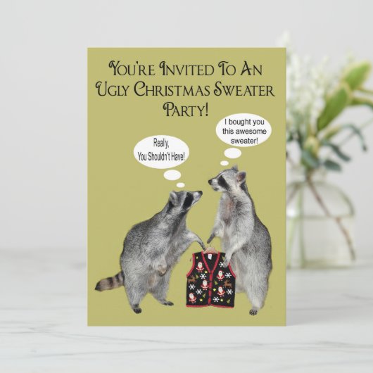 Oeganda kerstfeestelijke uitnodiging (Staand voorkant)