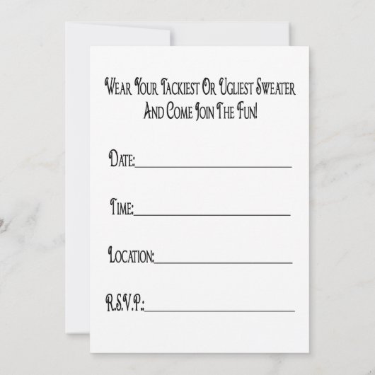 Oeganda kerstfeestelijke uitnodiging (Achterkant)