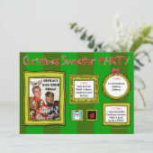 Oeganda kerstfeestelijke uitnodiging (Staand voorkant)