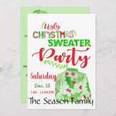 Oeganda kerstfeestelijke uitnodiging (Voorkant / Achterkant)