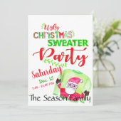 Oeganda kerstfeestelijke uitnodiging (Staand voorkant)