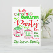 Oeganda kerstfeestelijke uitnodiging (Staand voorkant)