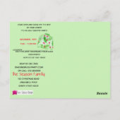 Oeganda kerstfeestelijke uitnodiging (Achterkant)