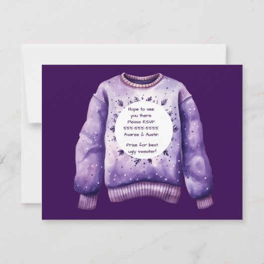 Oeganda kerstfeestelijke uitnodiging (Achterkant)