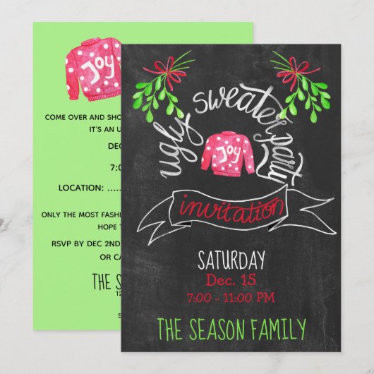 Oeganda kerstfeestelijke uitnodiging (Voorkant / Achterkant)