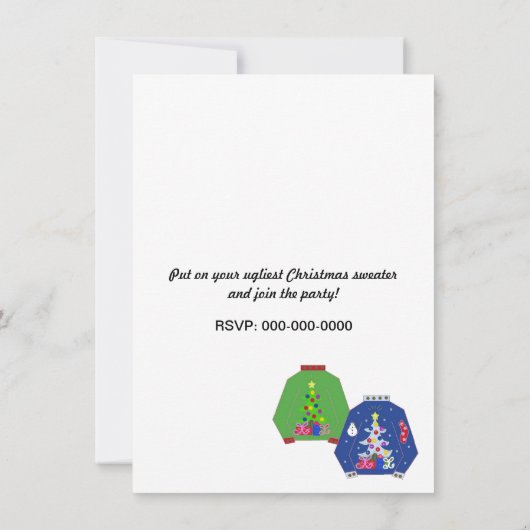 Oeganda kerstfeestelijke uitnodiging (Achterkant)