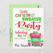 Oeganda kerstfeestelijke uitnodiging (Voorkant / Achterkant)