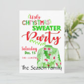 Oeganda kerstfeestelijke uitnodiging (Staand voorkant)