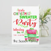 Oeganda kerstfeestelijke uitnodiging (Staand voorkant)