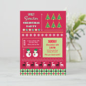 Oeganda kerstfeestelijke uitnodiging (Staand voorkant)