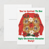 Oeganda kerstfeestelijke uitnodiging briefkaart (Voorkant / Achterkant)