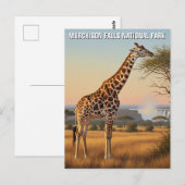 Oeganda Murchison Herfsten National Park Reizen Briefkaart (Voorkant / Achterkant)