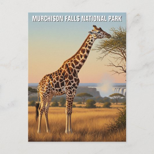 Oeganda Murchison Herfsten National Park Reizen Briefkaart (Voorkant)