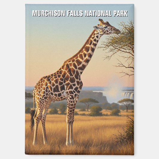 Oeganda Murchison Herfsten National Park Reizen Magneet (Voorkant)