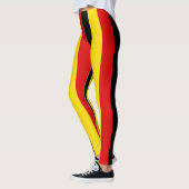 Oeganda Nationale Vlag Kleuren Verticaal gestreept Leggings (Links)