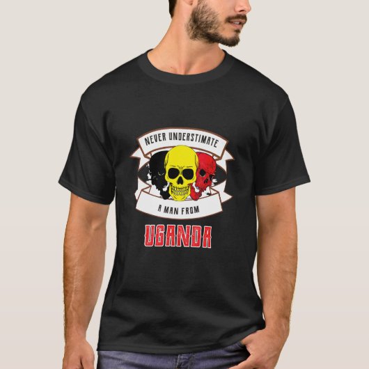 Oeganda Onderschat nooit T-shirt (Voorkant)
