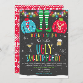 Oeganda Sweater Party Invitation Kerstmis voorbij Kaart