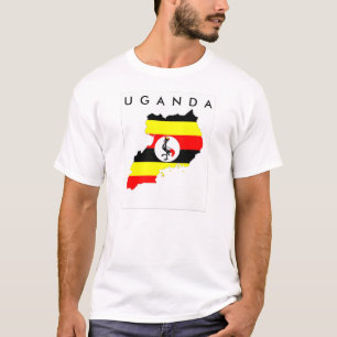 oeganda - symbool van de vlaggestaart t-shirt