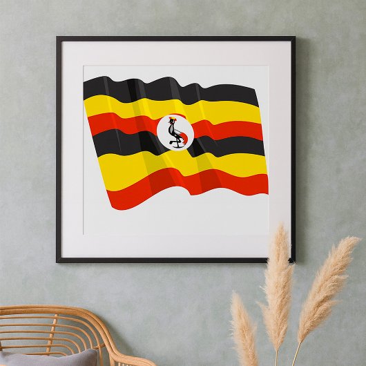 Oeganda Vlag Poster