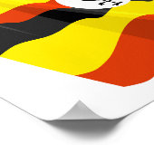 Oeganda Vlag Poster (Hoek)