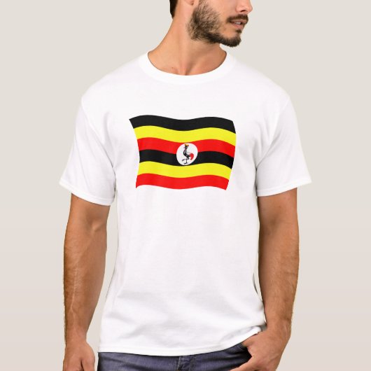 Oeganda Vlag T-shirt (Voorkant)