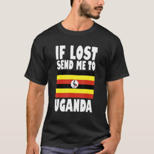Oeganda Vlagontwerp Als verloren stuur me naar Oe T-shirt