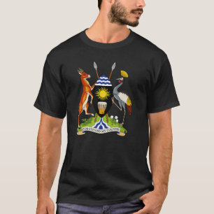 Oeganda Wapen T-shirt Vlag souvenir Kampala