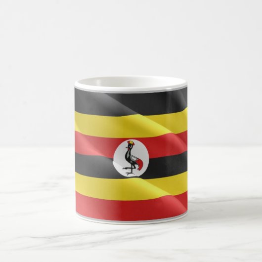Oeganda - Waving Flag - Koffiemok (Center)