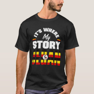 Oegandees Oeganda Oegandese Vlag Daar Begint Mijn T-shirt