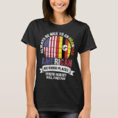 Oegandese Amerikaan kent land Oegandese vlag T-shirt (Voorkant)